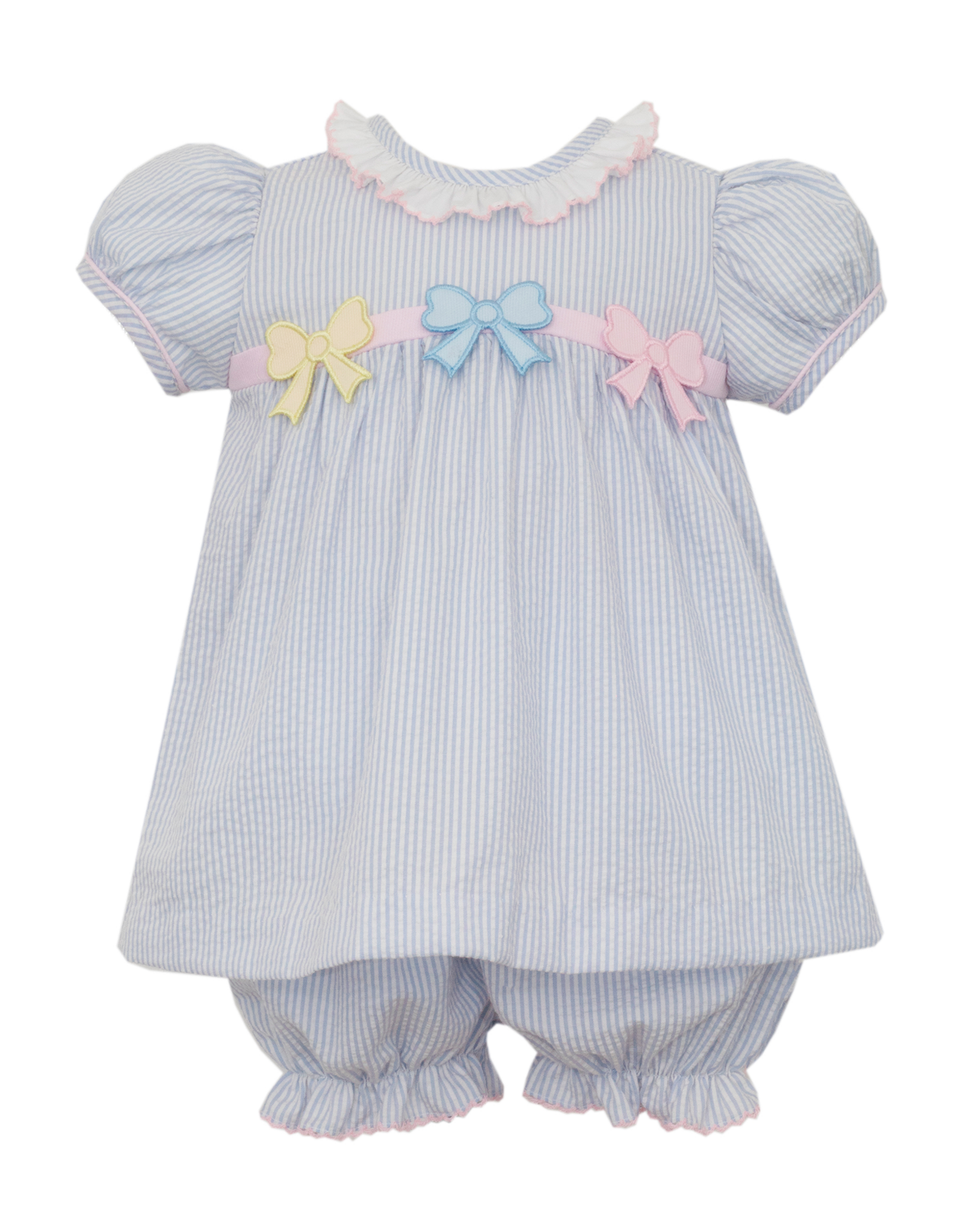 Claire and Charlie 5002C Pastel Bows Bloomer Set