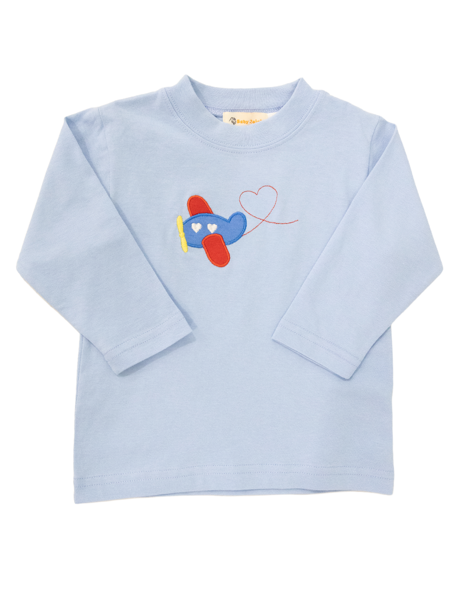 Luigi S26 LS Shirt Sky Blue Plane Heart