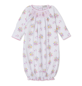 Kissy Kissy Pastel Gardens Smocked Sack Gown