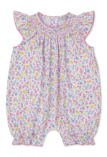 Kissy Kissy Pastel Gardens Smocked Short Playsuit