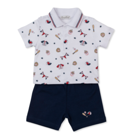 Kissy Kissy Fly Ball Bermuda Short Set