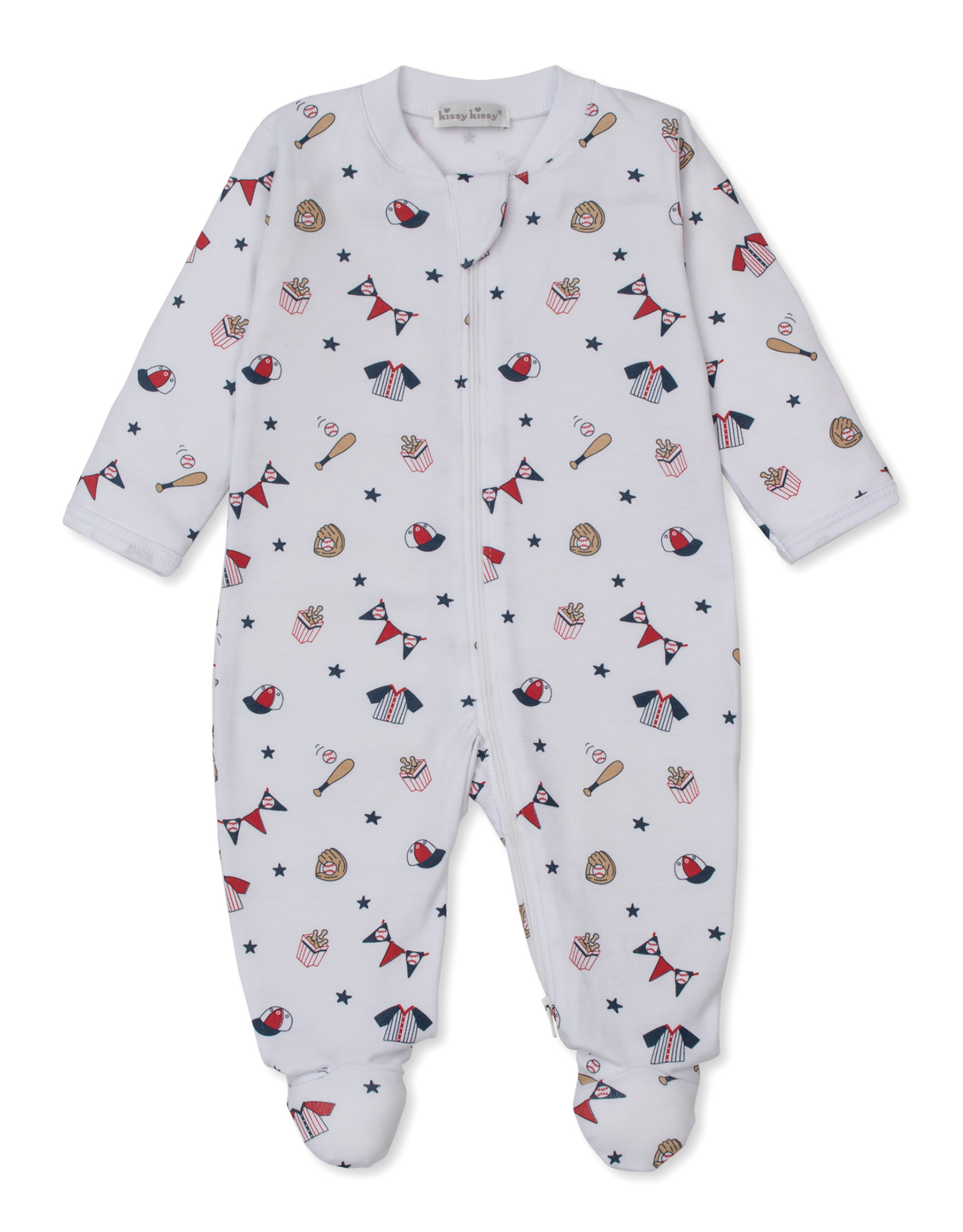 Kissy Kissy Fly Ball Zip Footie