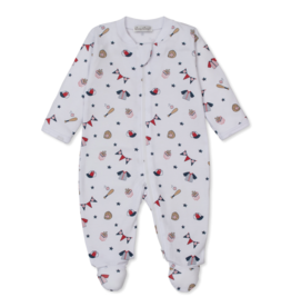 Kissy Kissy Fly Ball Zip Footie 3-6 Month