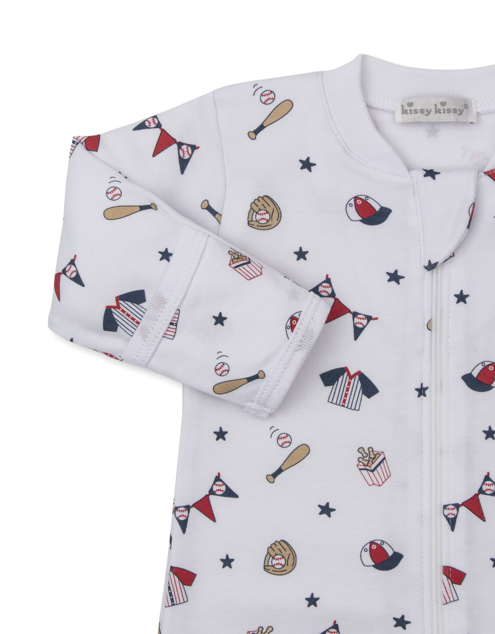 Kissy Kissy Fly Ball Zip Footie
