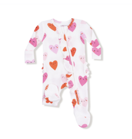 Angel Dear 2 Way Zipper Footie Happy Hearts