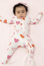 Angel Dear ADS26 2 Way Zipper Footie Happy Hearts