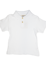 Luigi ITP017 S/S Solid Polo White