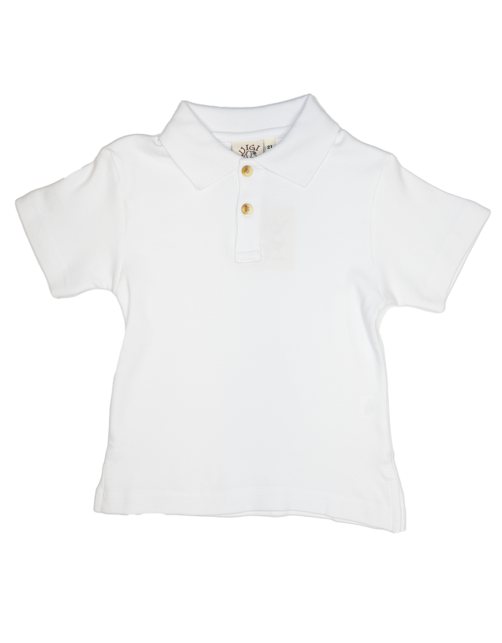 Luigi ITP017 S/S Solid Polo White
