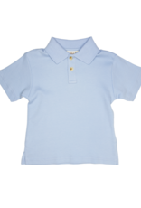 Luigi ITP017 S/S Solid Polo 57 Sky Blue