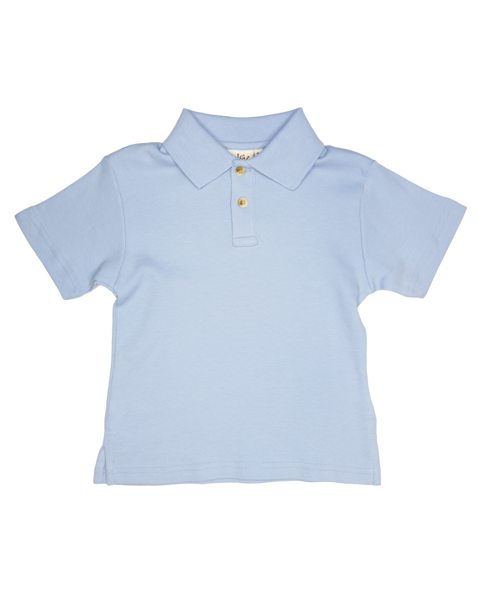 Luigi ITP017 S/S Solid Polo 57 Sky Blue