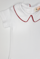 Luigi KB070 SS Collared Shirt White/Red