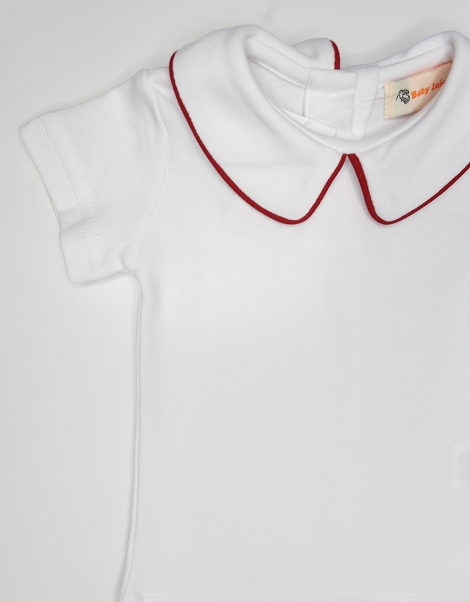 Luigi KB070 SS Collared Shirt White/Red