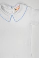 Luigi KB070 SS Collared Shirt White/Blue