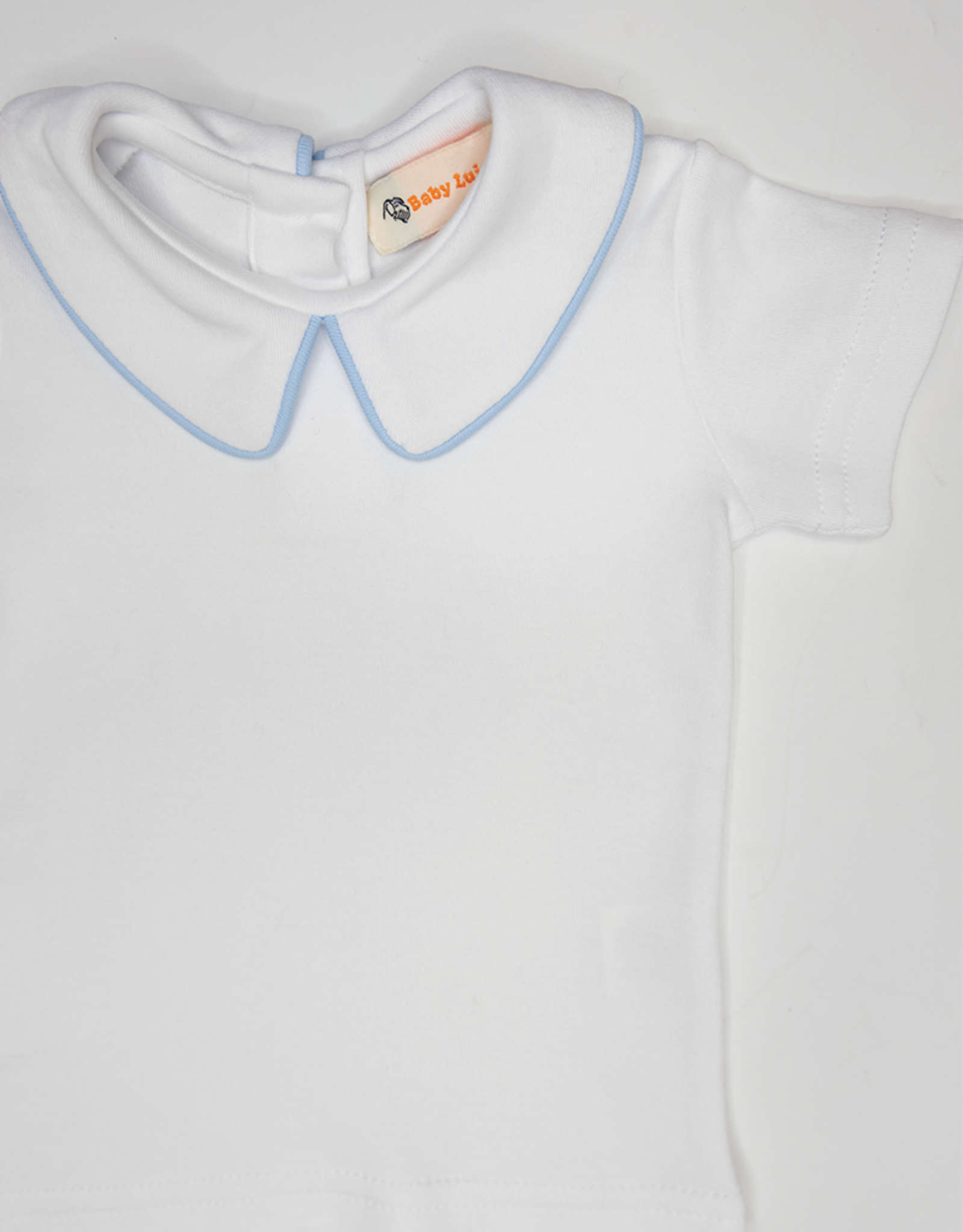 Luigi KB070 SS Collared Shirt White/Blue