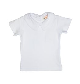 Luigi Short Sleeve Collared Shirt White