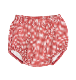 Luigi Gingham Diaper Cover Red