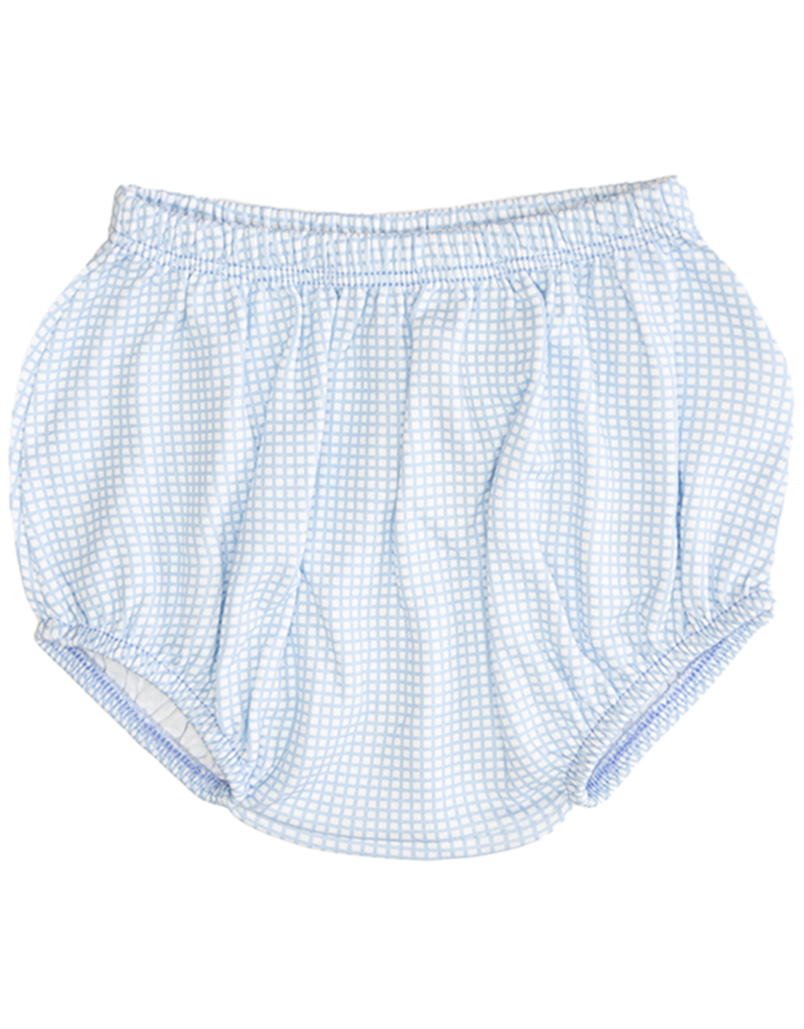 Luigi IDC005P Gingham Diaper Cover Lt. Blue