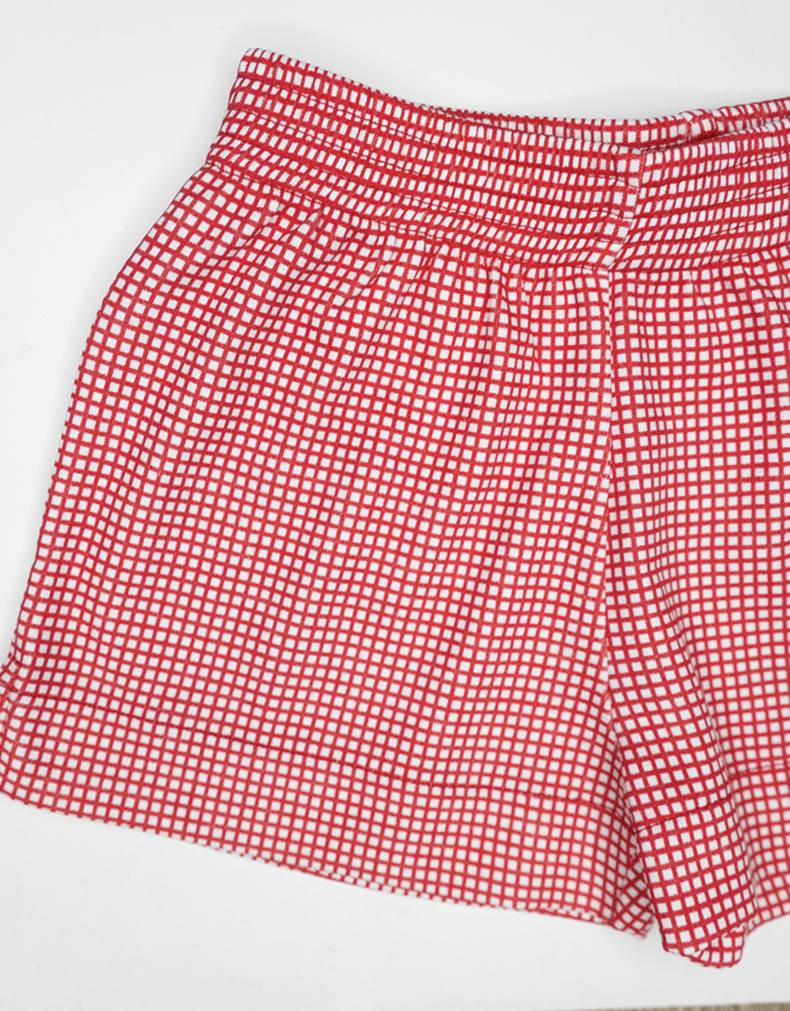 Luigi ISH097P Gingham Knit Short Red