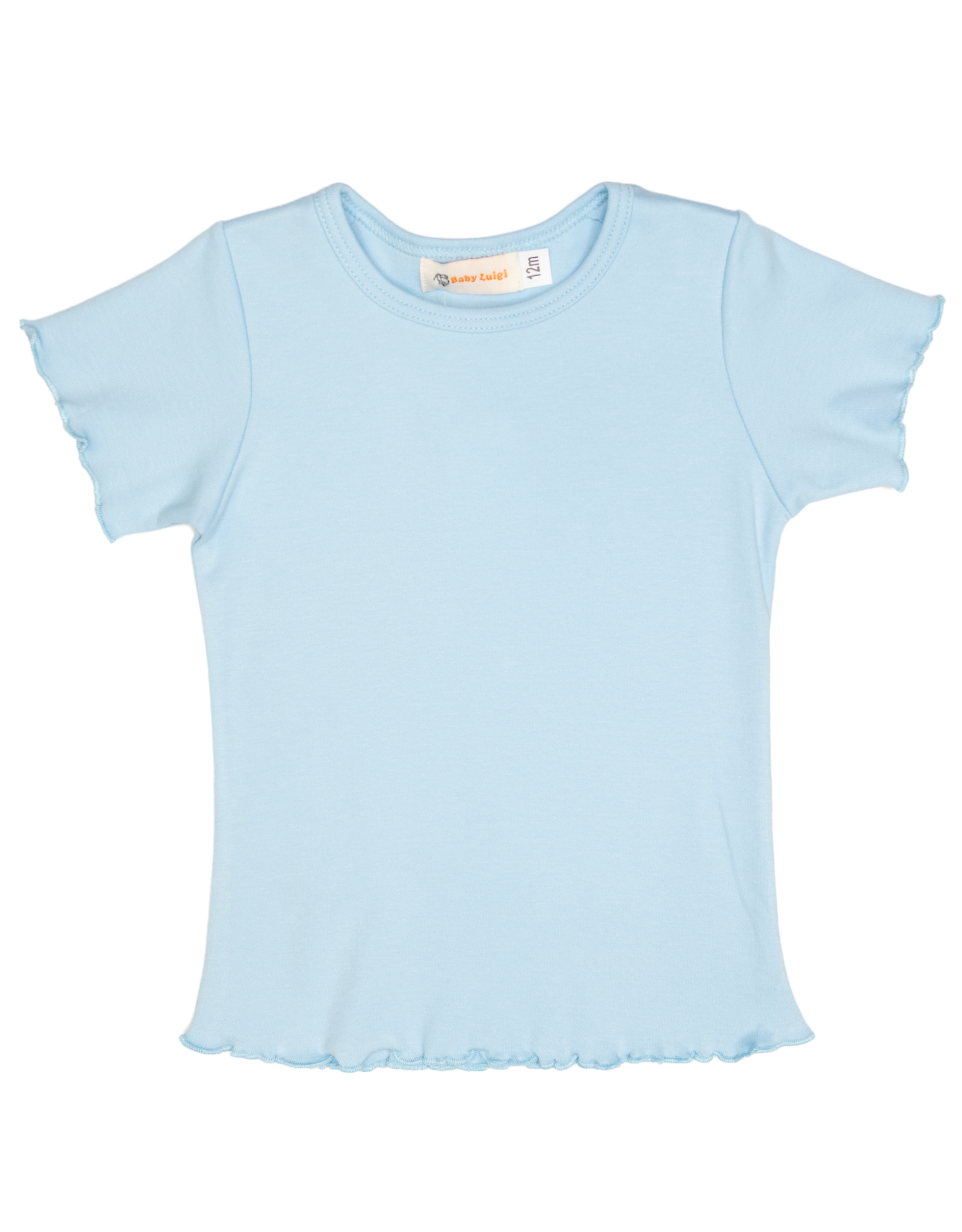 Luigi ITS008 Lettuce Edge Shirt Aqua