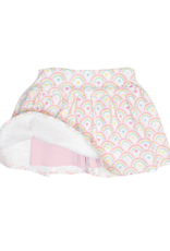 Luigi ISK016P Knit Skort Rainbow Heart Print