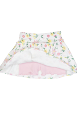 Luigi ISK016P Knit Skort Pink Yellow Floral Print