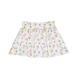 Luigi Knit Skort Pink Yellow Floral Print