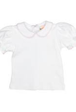 Luigi KB079 SS Blouse White/Pink