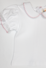 Luigi KB079 SS Blouse White/Pink