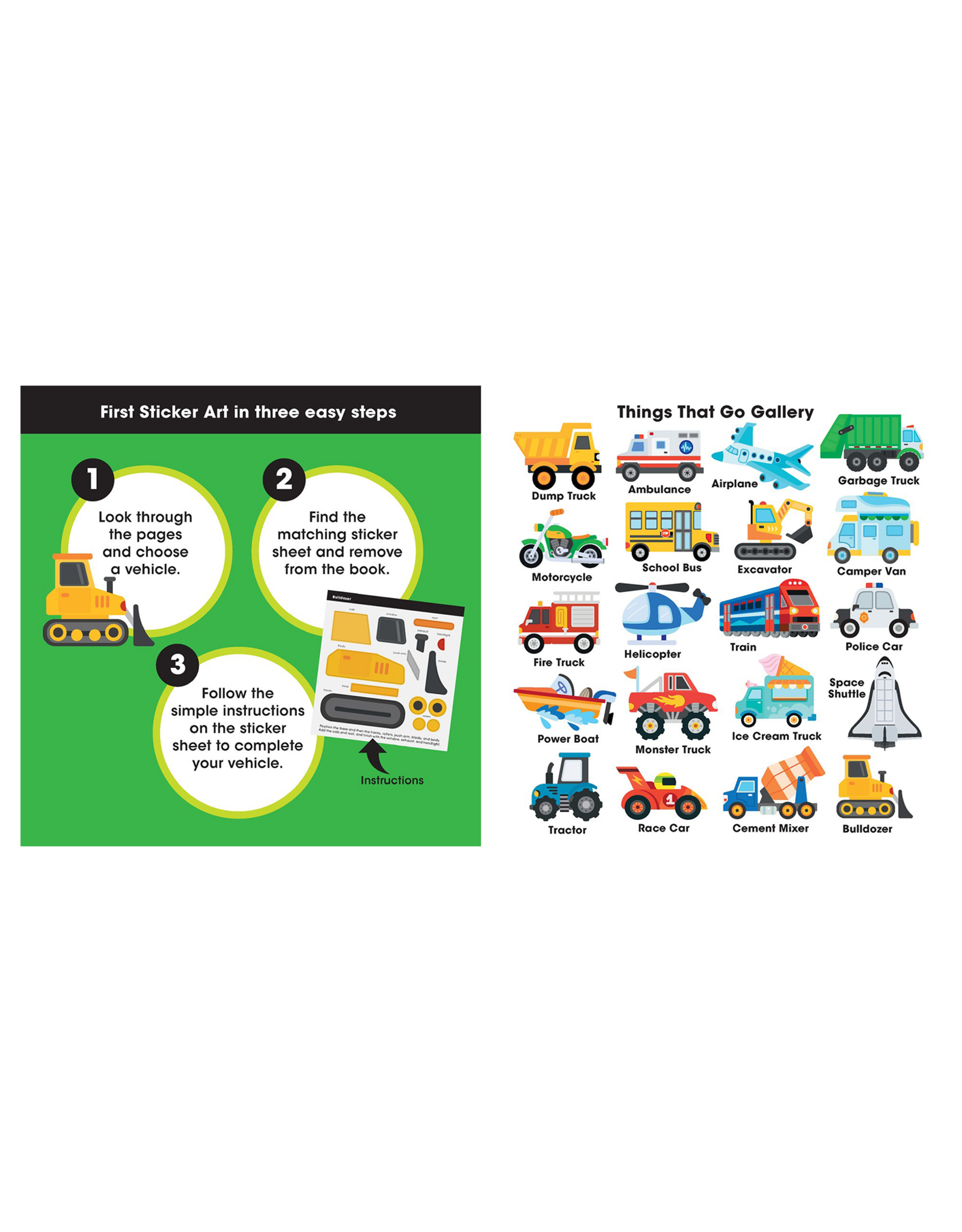 Sourcebooks First Sticker Art: Things That Go