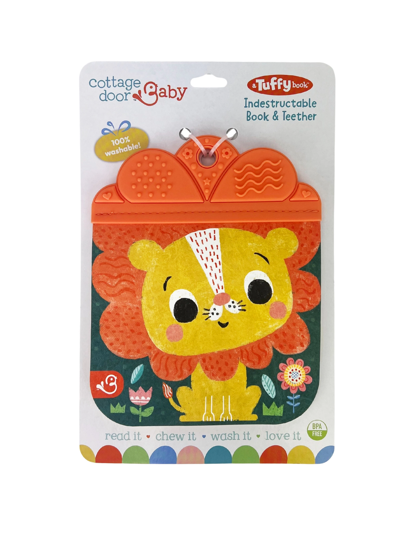 Cottage Door Press Tuffy Teether Indestructible book Brave Like a Lion