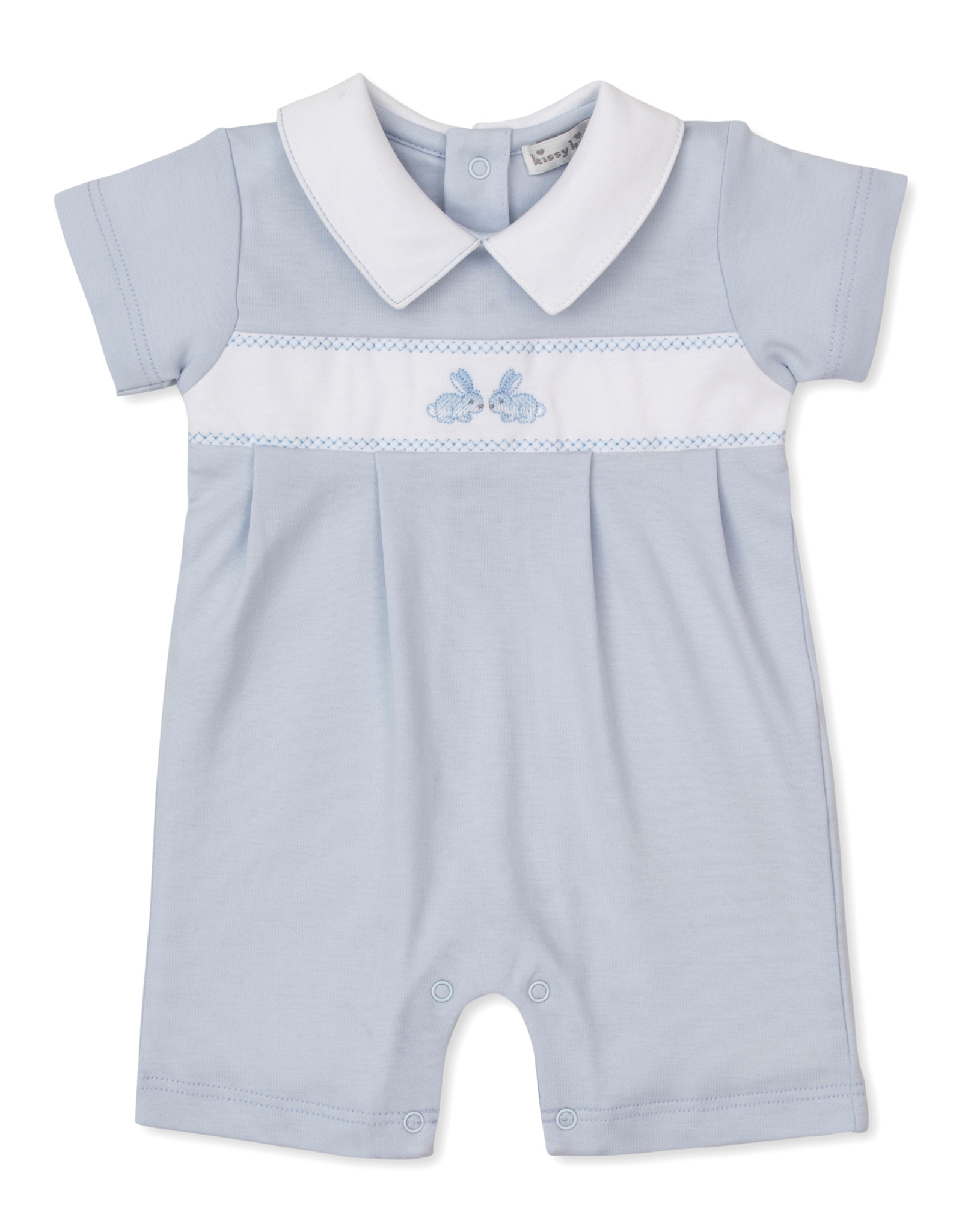 Kissy Kissy Springtime Bunny Fun SS Playsuit Blue