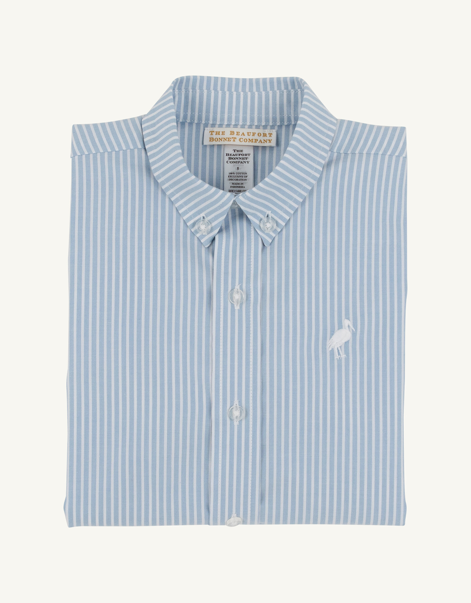 TBBC Dean List Dress Shirt Barrington Blue Tally Ticking