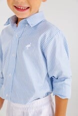 TBBC Dean List Dress Shirt Barrington Blue Tally Ticking