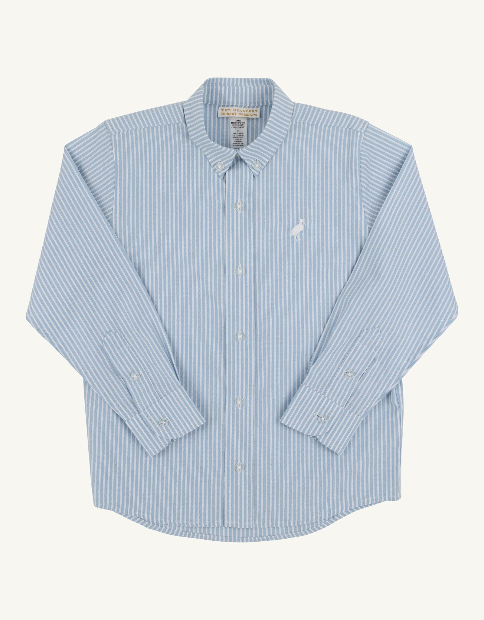 TBBC Dean List Dress Shirt Barrington Blue Tally Ticking