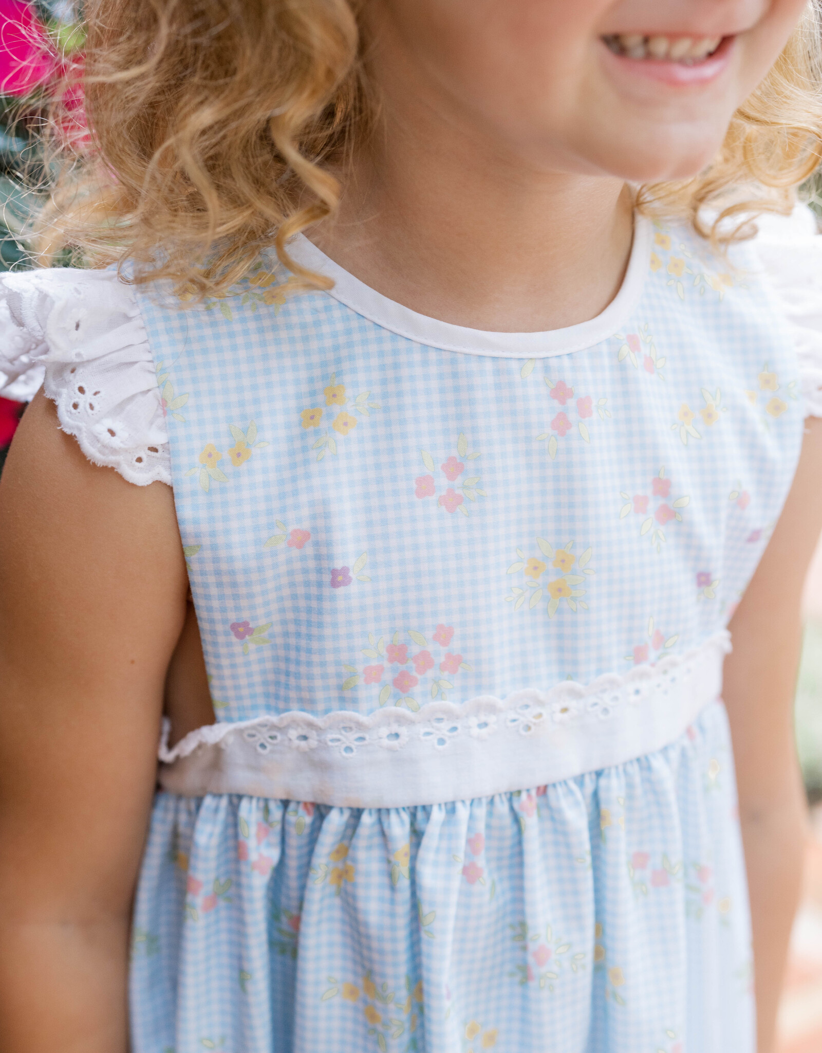 Lullaby Set Pinafore Dress Springtime Blooms