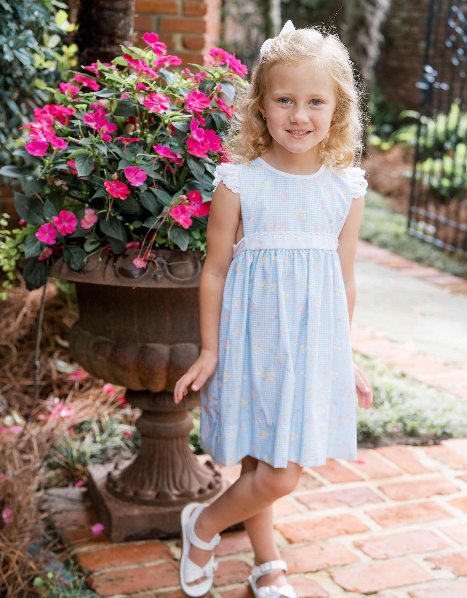 Lullaby Set Pinafore Dress Springtime Blooms