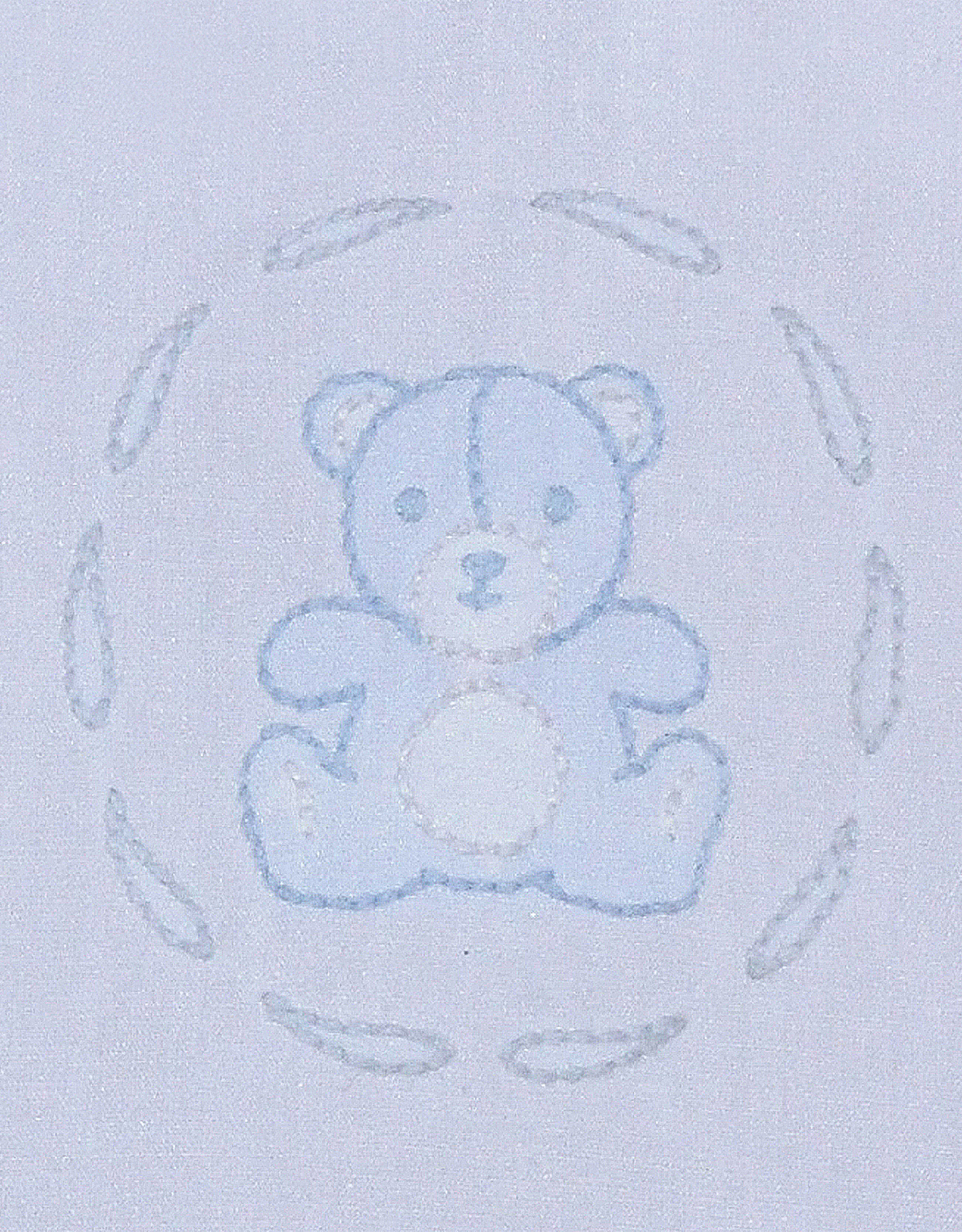 Baby Sen Bailey Teddy Bear Diaper Set Blue