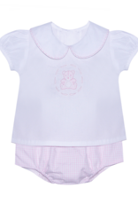 Baby Sen Bailey Teddy Bear Diaper Set Pink