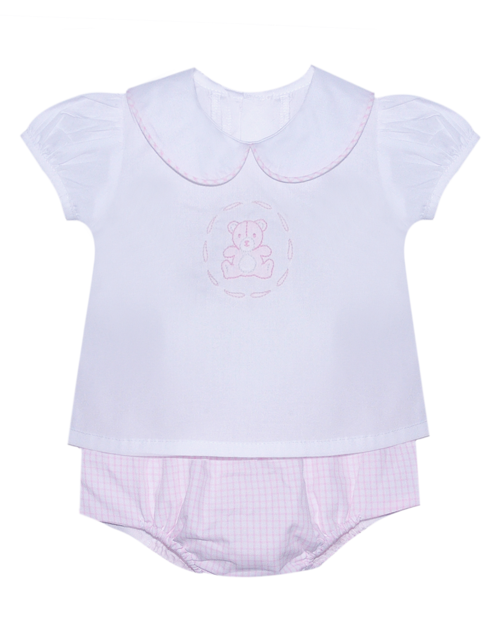 Baby Sen Bailey Teddy Bear Diaper Set Pink