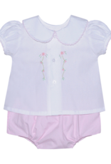 Baby Sen Avery Flowers Diaper Set Pink