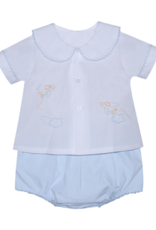 Baby Sen Avery Airplanes Diaper Set Blue