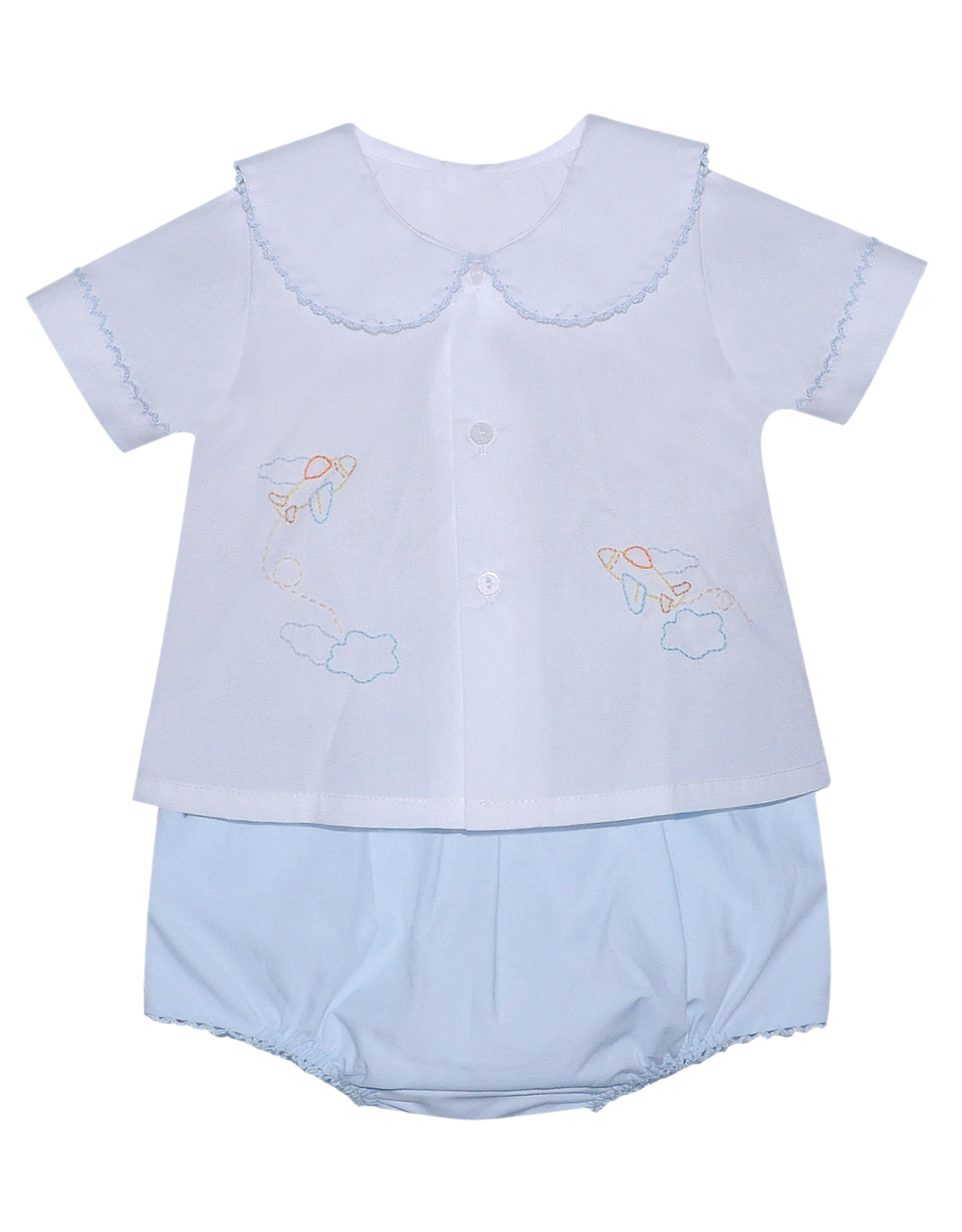 Baby Sen Avery Airplanes Diaper Set Blue
