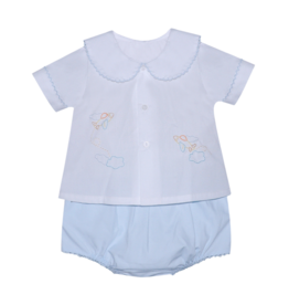 Baby Sen Avery Airplanes Diaper Set Blue
