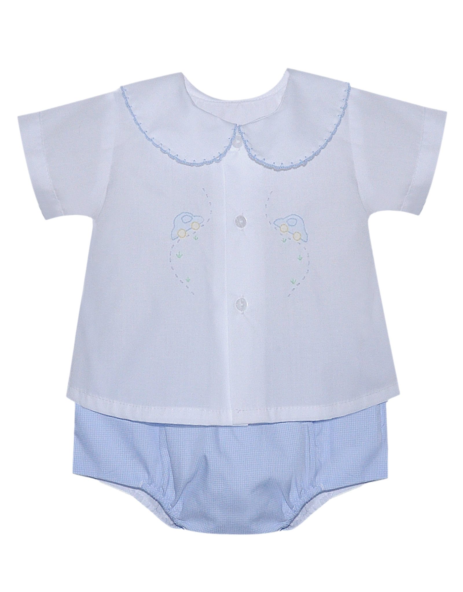 Baby Sen Avery Cars Diaper Set Blue