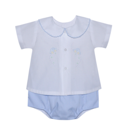 Baby Sen Avery Cars Diaper Set Blue