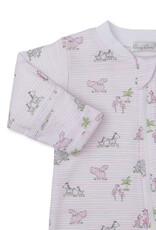 Kissy Kissy Safari Party Zip Footie Pink