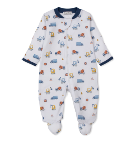 Kissy Kissy Construction Roadwork Zip Footie