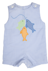 Petit Ami 2-3719 Blue Fish Sunsuit