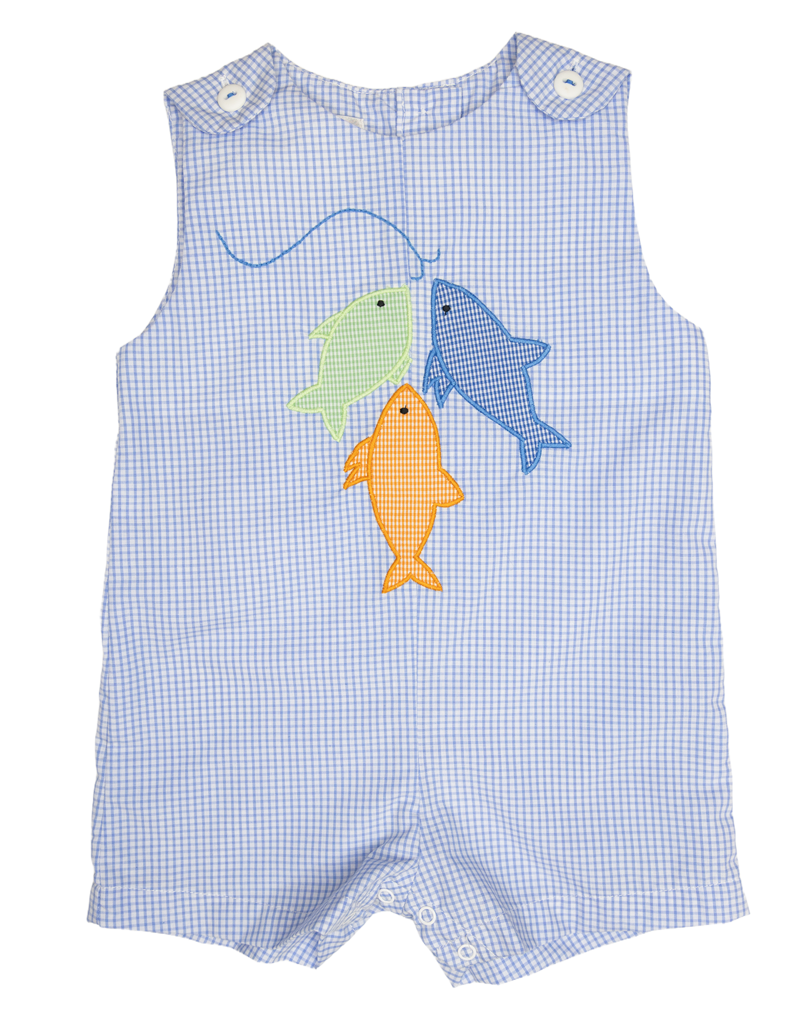 Petit Ami 2-3719 Blue Fish Sunsuit