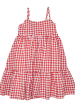 Lulu Bebe LB Mollie Red Check Dress